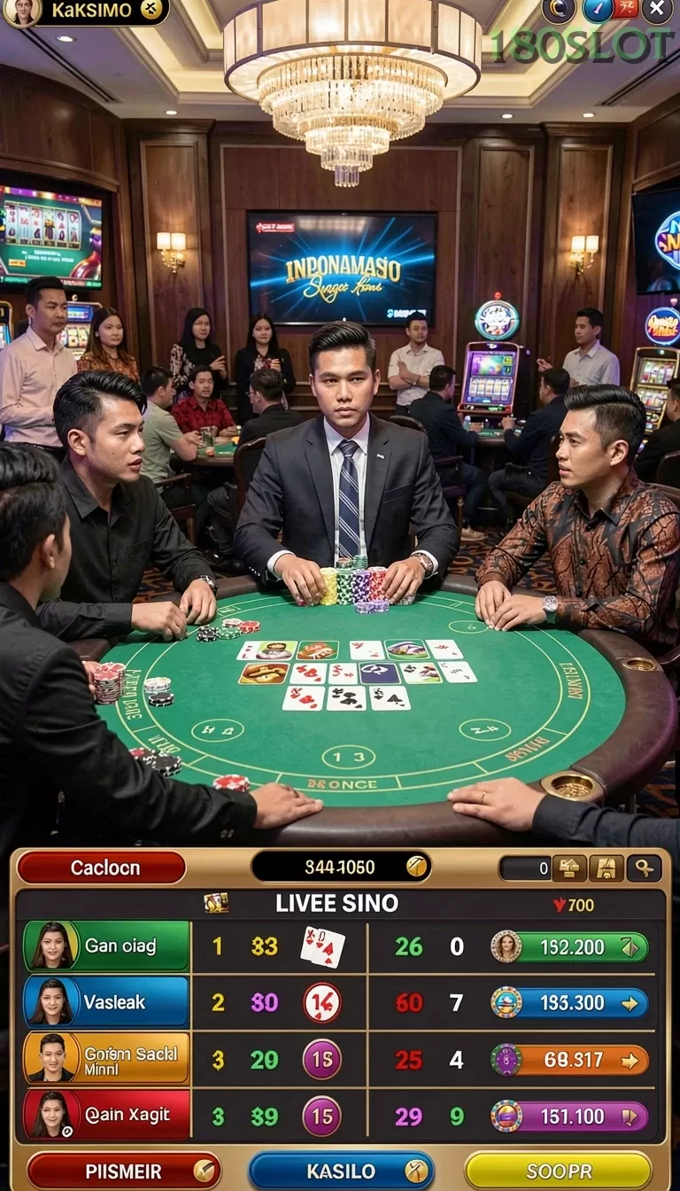 Cuplikan layar IND777 — halaman utama